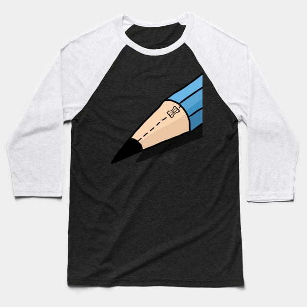 sharpen here Baseball T-Shirt by gazonula